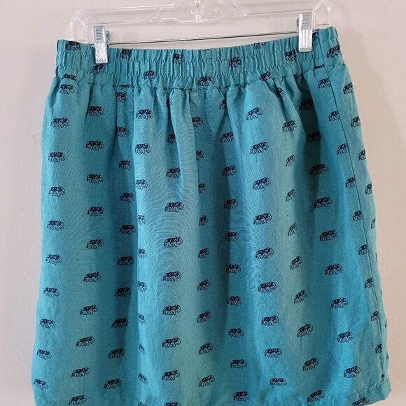 LOFT Linen Mini Pocket Skirt - Picture 12 of 13